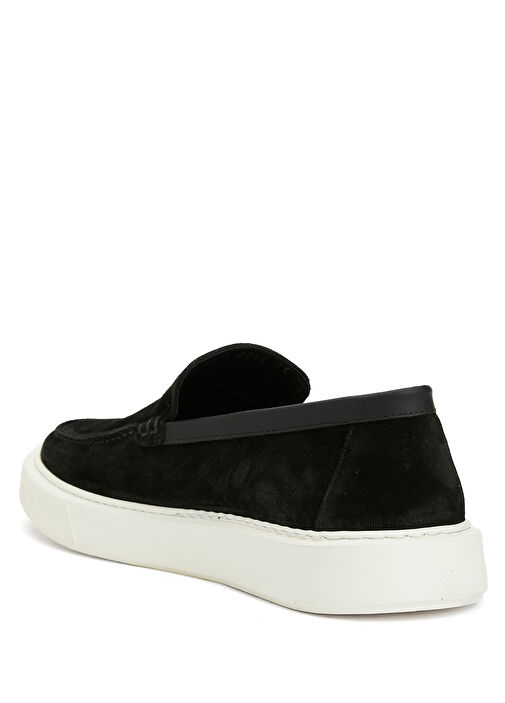 Siyah Erkek Süet Loafer - Görsel 4