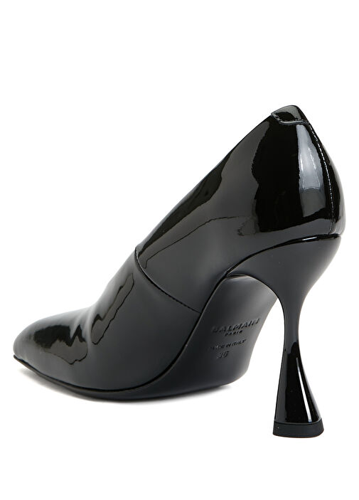 Eden Siyah Deri Topuklu Ayakkabı - Görsel 4