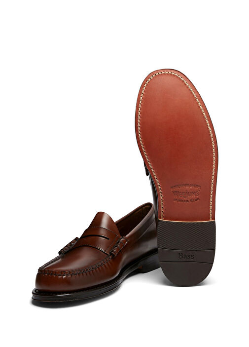 Kahverengi Erkek Deri Loafer - Görsel 6