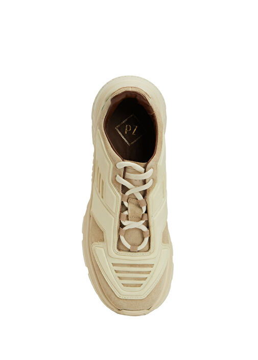 Açık Kahverengi Erkek Deri Sneaker - Görsel 5