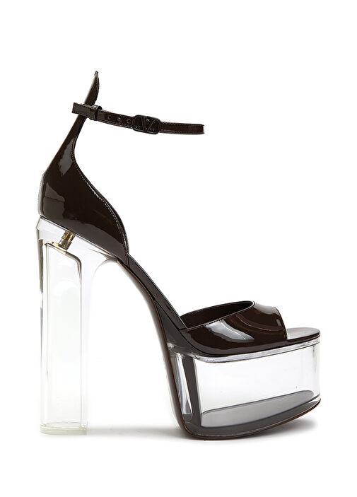 Kahverengi Kadın Deri Sandalet - Görsel 2