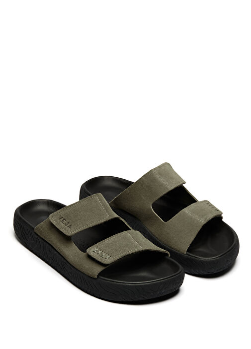 Etna Haki Kadın Süet Terlik - Görsel 3