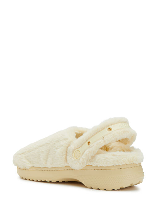 Classic Unfurgettable Krem Shearling Kadın Terlik - Görsel 4