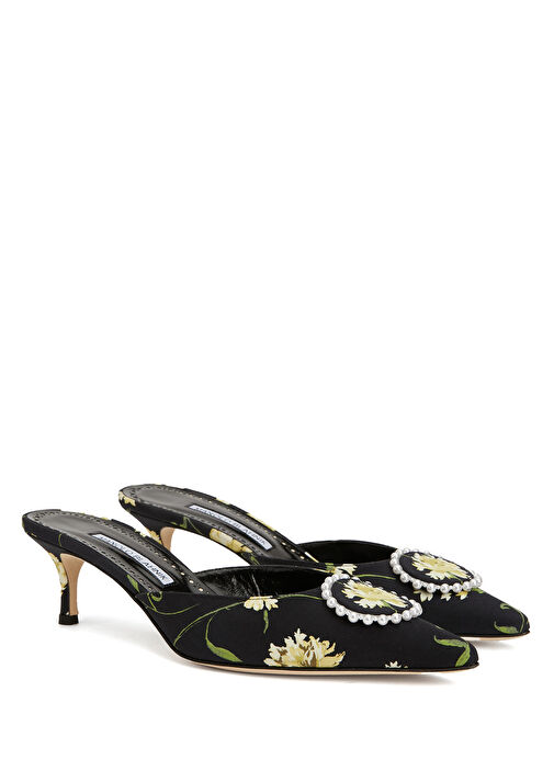 Siyah Kadın İpek Terlik - Görsel 3