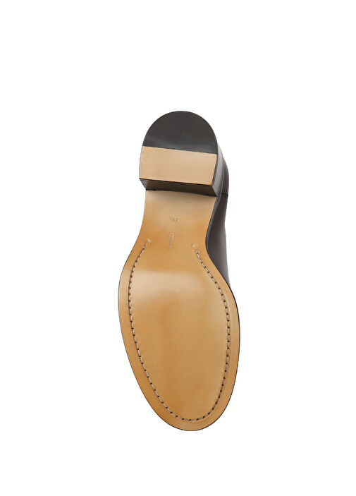 Koyu Kahverengi Kadın Deri Bot - Görsel 6