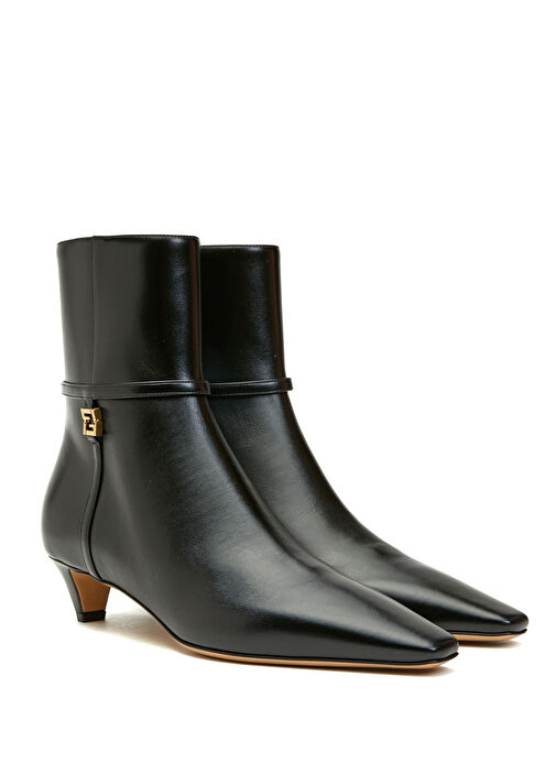 Siyah Kadın Deri Bot - Görsel 3