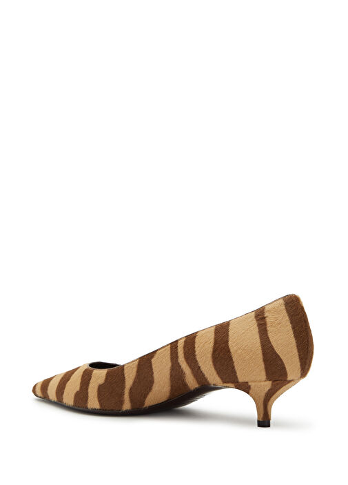 Amelia Koyu Kahverengi Deri Topuklu Ayakkabı - Görsel 4