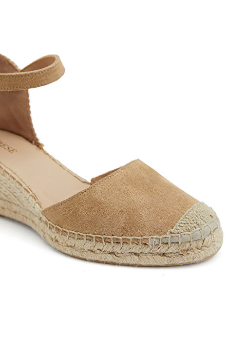 Bej Kadın Süet Espadril - Görsel 7