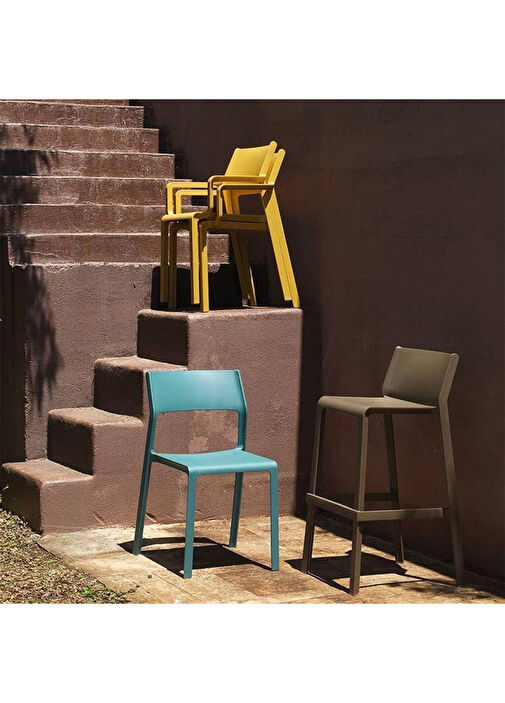 Nardi - Trill Agave Stackable Armless Chair