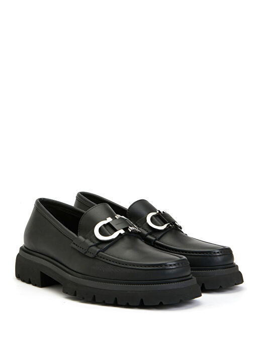 Siyah Erkek Deri Loafer - Görsel 3