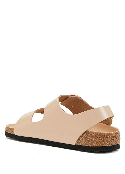 Madrid Big Buckle Pudra Kadın Terlik - Görsel 5