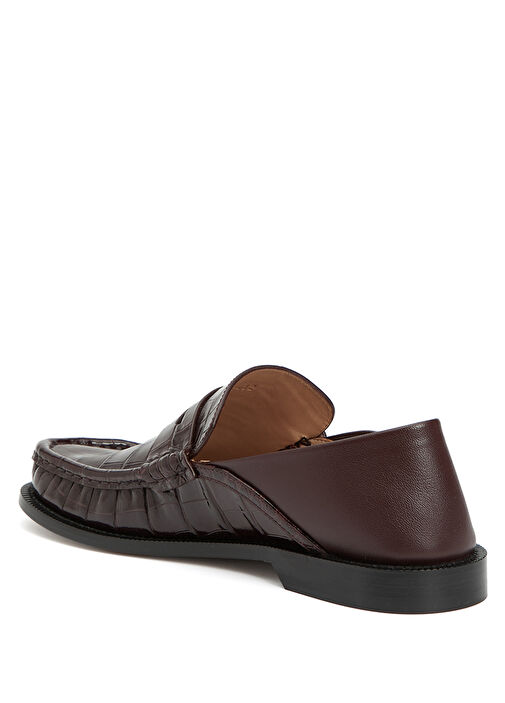 Campo Bordo Kadın Deri Loafer - Görsel 4