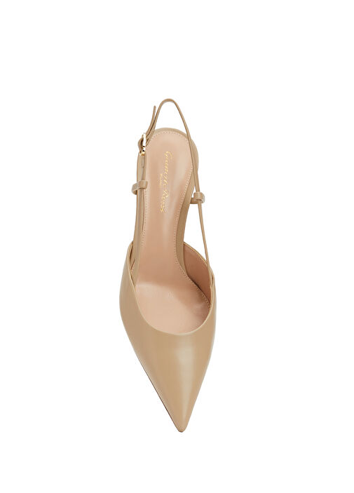 Kum Deri Topuklu Ayakkabı - Görsel 5