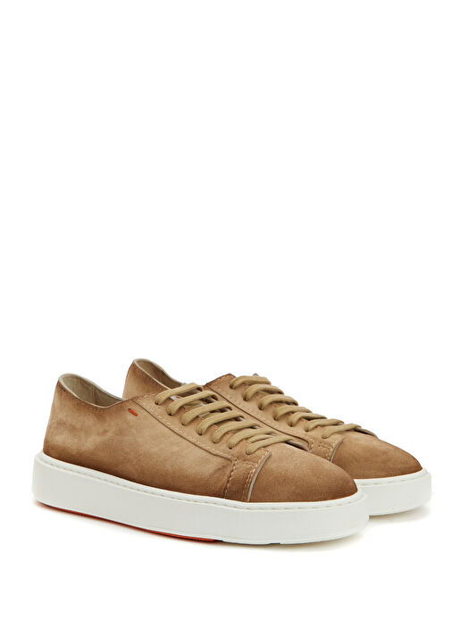Bej Erkek Süet Sneaker - Görsel 3