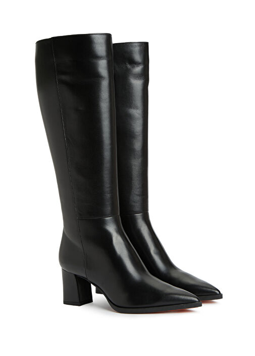 Siyah Kadın Deri Çizme - Görsel 3