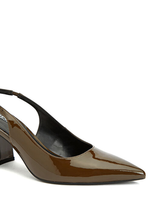 Haki Bantlı Topuklu Ayakkabı - Görsel 7