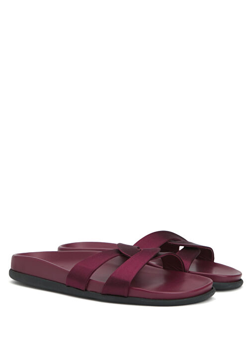 Desmos Footbed Bordo Kadın Deri Terlik - Görsel 3