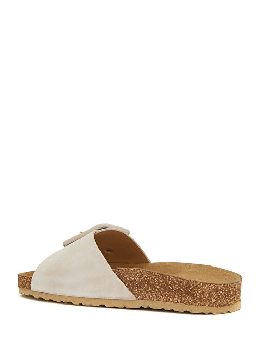 Açık Pembe Kadın Süet Terlik - Görsel 4