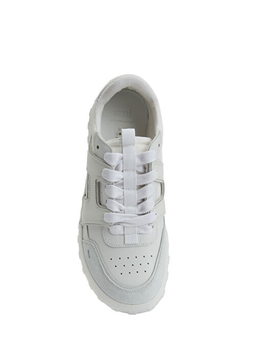 Beyaz Erkek Deri Sneaker - Görsel 5