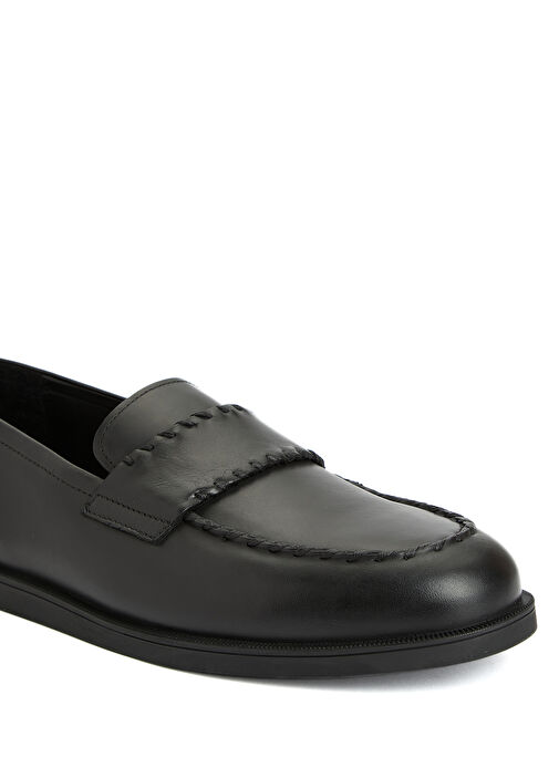 Siyah Erkek Deri Loafer - Görsel 7