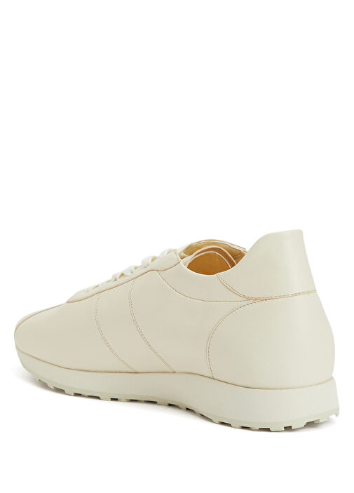 Mica Ekru Kadın Deri Sneaker - Görsel 4
