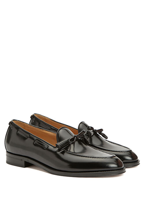 Bowshire Siyah Erkek Deri Loafer - Görsel 3