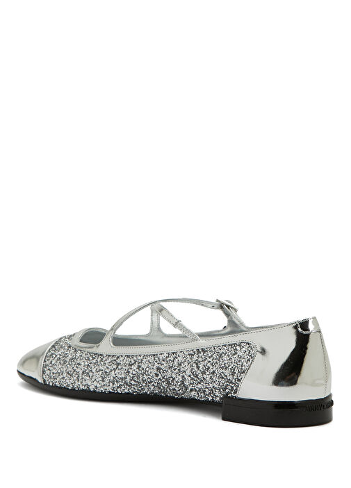 Eleri Silver Simli Deri Babet - Görsel 4