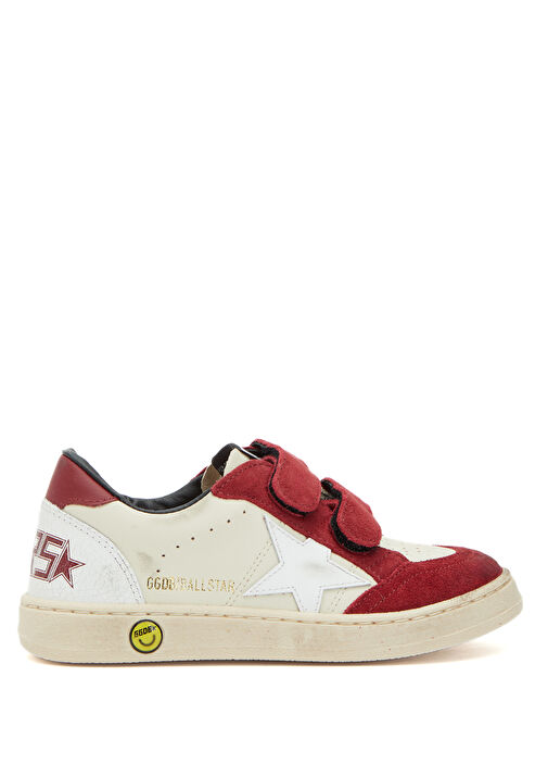 Ball Star Bej Unisex Çocuk Deri Sneaker - Görsel 2