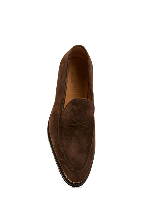Koyu Kahverengi Erkek Deri Loafer - Görsel 5