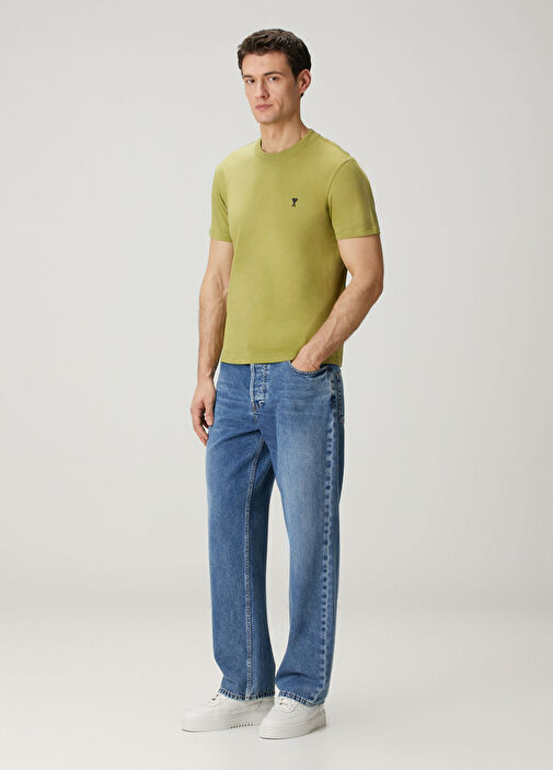 Ami Paris Yeşil Erkek Classic Fit Yeşil T-shirt 1903659 | Beymen