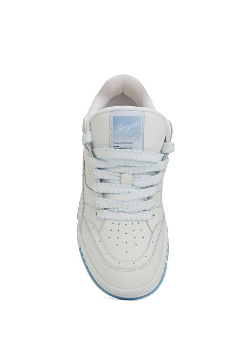 Area Lo Mavi Beyaz Kadın Deri Sneaker - Görsel 5