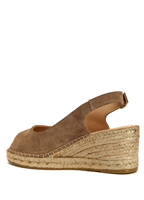 Vizon Kadın Süet Espadril - Görsel 4