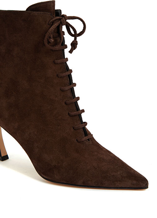 Kahverengi Kadın Deri Bot - Görsel 7