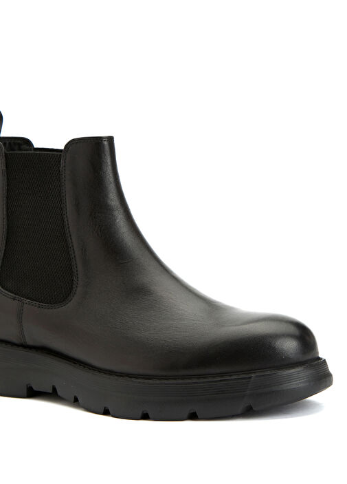 Siyah Erkek Deri Bot - Görsel 7