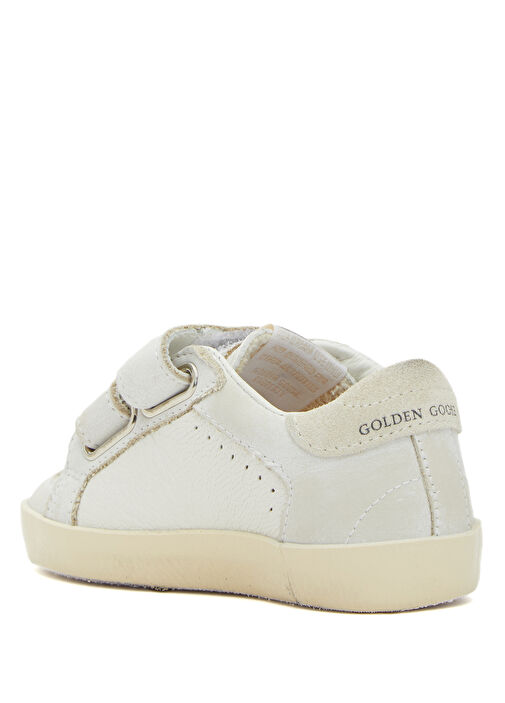 Old School Edt Beyaz Çocuk Deri Sneaker - Görsel 4