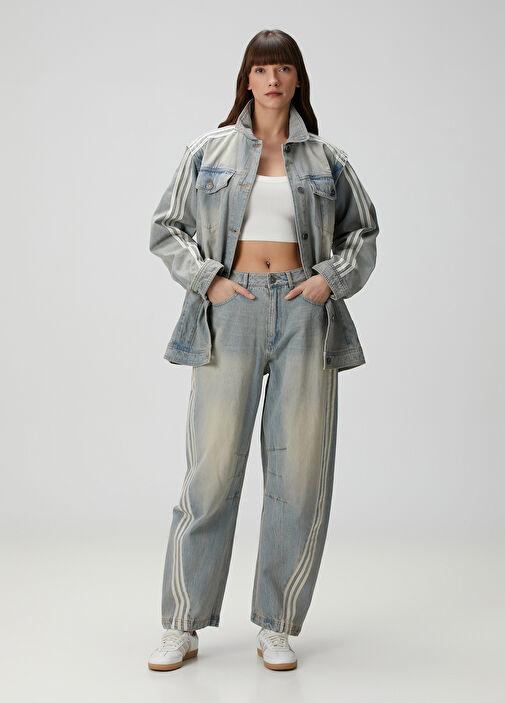 関税込★adidas★ADILENIUM SEASON 3 BANANA WASHED DENIM PANTS adidas】ADILENIUM SEASON 3 BANANA FITTED WASHED デニム