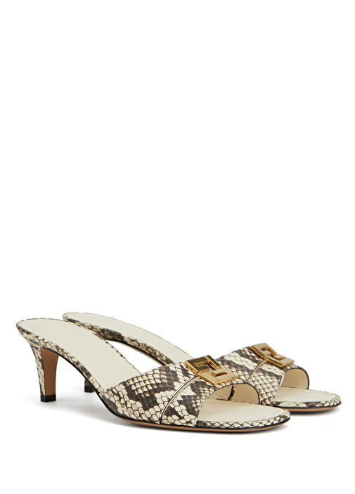 Kahverengi Kadın Deri Terlik - Görsel 3