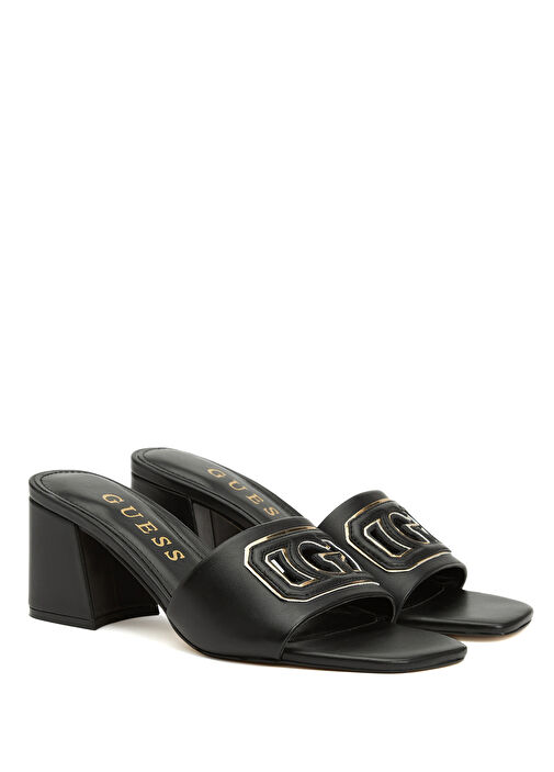 Gals Siyah Kadın Deri Sandalet - Görsel 3