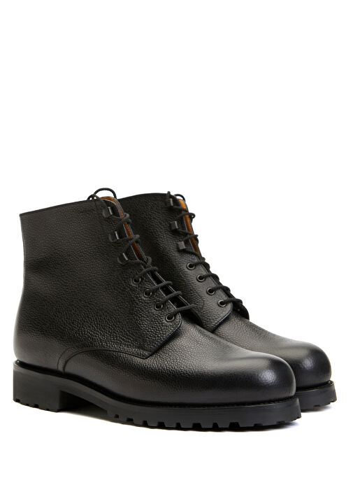 Worker Siyah Erkek Deri Bot - Görsel 3