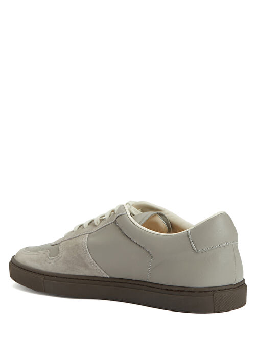 Gri Erkek Deri Sneaker - Görsel 4