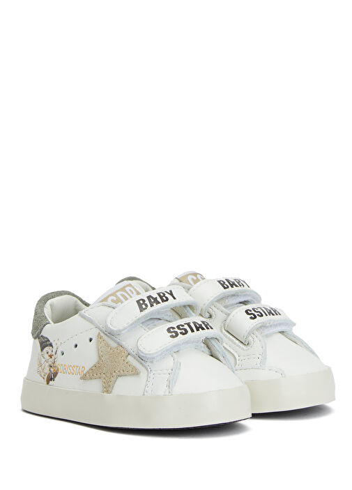 Golden Goose Golden Goose Çok Renkli Beyaz Old School Beyaz Unisex Çocuk Deri Sneaker Beymen'de! Çok Renkli Beyaz - 3. görsel