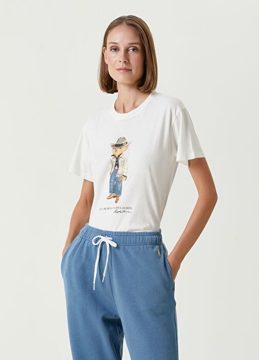 Ralph lauren white t best sale