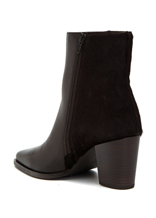 Kahverengi Tay Tüyü Desenli Kadın Bot - Görsel 4