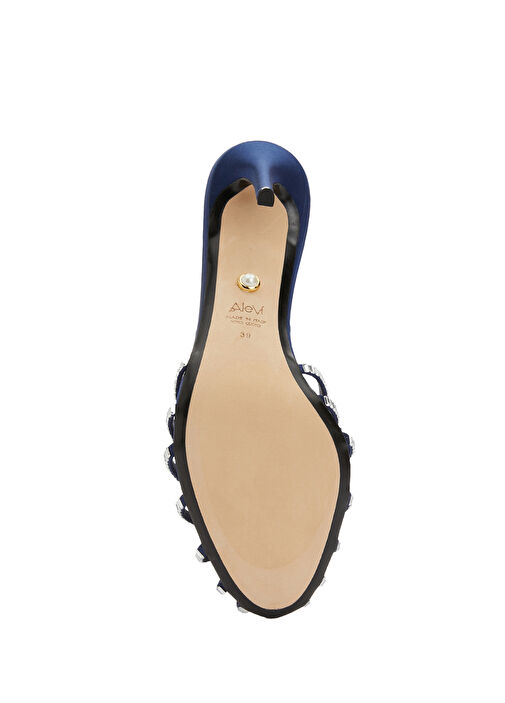 Penelope Lacivert Kadın İpek Sandalet - Görsel 6