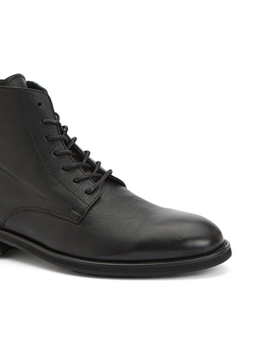 Siyah Baskılı Erkek Deri Bot - Görsel 7