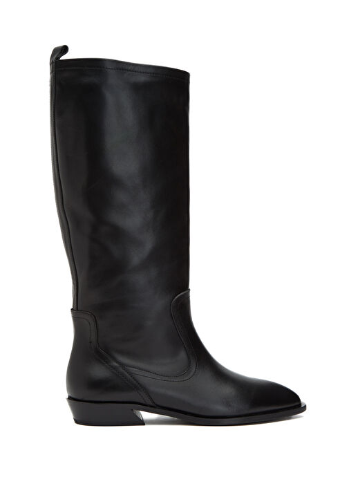 Siyah Kadın Deri Çizme - Görsel 2