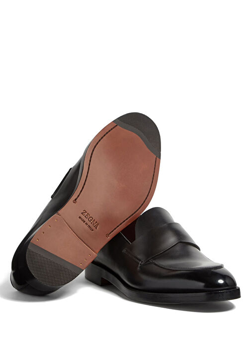 Siyah Erkek Deri Loafer - Görsel 6