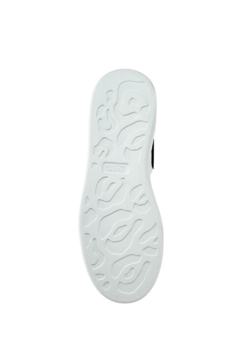 Oversized Beyaz Gri Erkek Deri Sneaker - Görsel 6