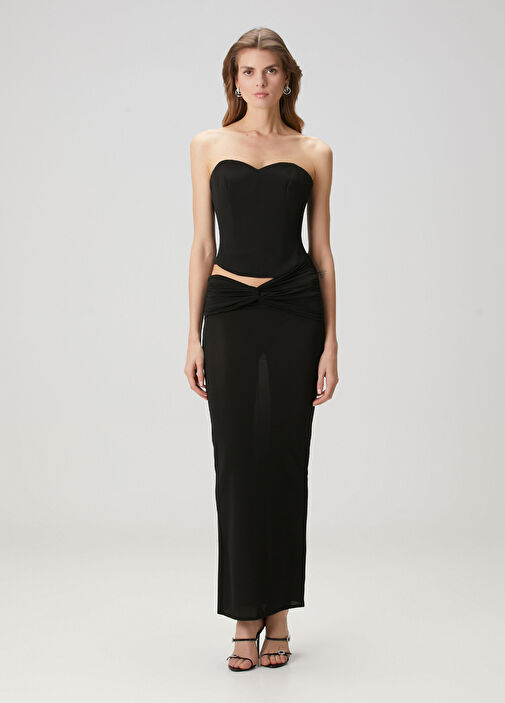 Alex Perry - Black Strapless Maxi Evening Dress Alex Perry - Black Strapless Maxi Evening Dress