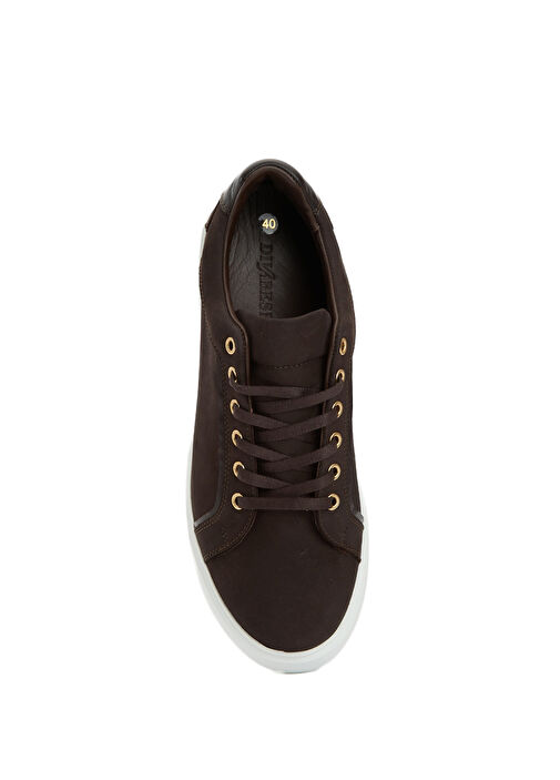 Acı Kahve Kadın Deri Sneaker - Görsel 5